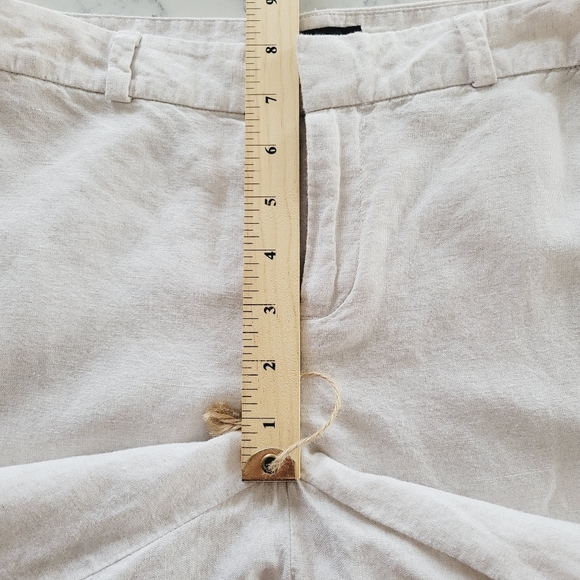 Banana Republic Linen Blend Hampton Work Pants Size 0 Ankle Cropped - Picture 9 of 12